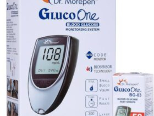 Dr. Morepen GlucoOne Blood Glucose Monitor (BG 03) + Blood Glucose Test Strips 50's